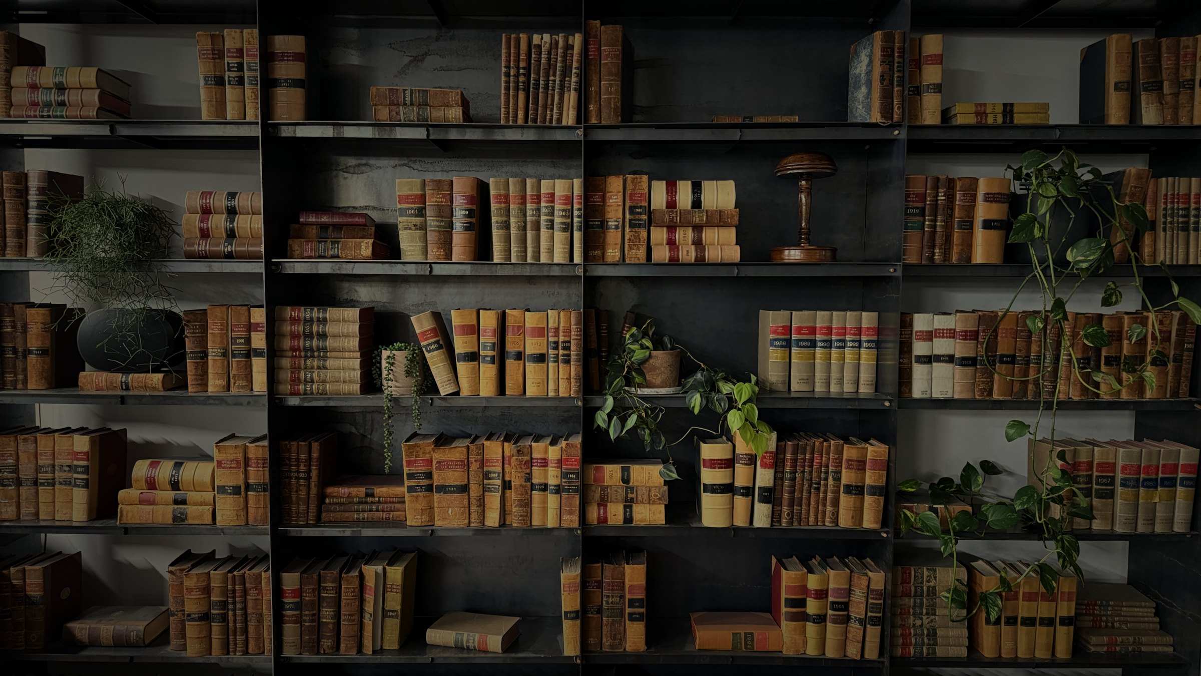 The bookshelf of law reports in chambers